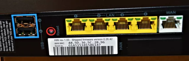 Neu Verizon Fios Quantum Gateway 4-Port Wi-Fi - Schwarz (FIOS-G1100) 3