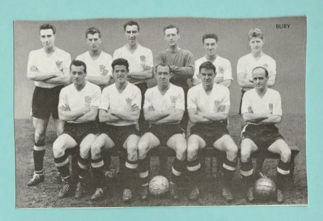 Football - D. C. Thomson  - Star Team Of 1961 -  Bury  -  1961