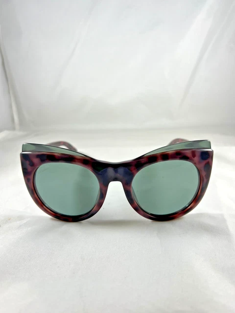 GUCCI SUNGLASSES GG3781/S M045L HAVANA PINK INTERLOCKING G LOGO CAT EYE FRAME Gucci GG Logo Plastic Cat-Eye Sunglasses | Neiman Marcus main image 2