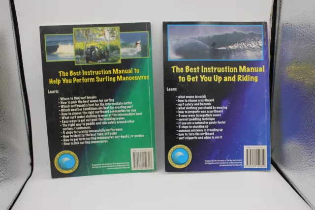 Learn to Surf for Beginners & Intermediate Level Book Bundle 2 Books Vgc 3