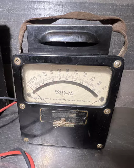 Weston Electrical Instrument Co AC  Voltmeter Model 433 2