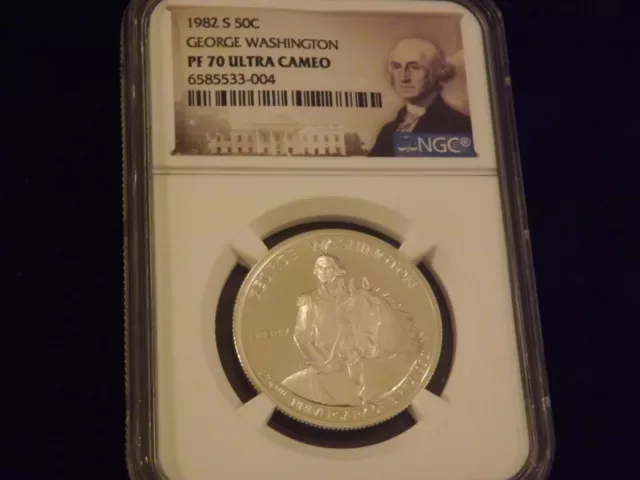 1982-S   50 C     George Washington     Ngc  Pf 70 Ultra Cameo