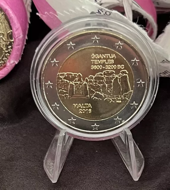 2 Euro Gedenkmünze Malta 2016, „Tempel von Ggantija“ unzirkuliert und bankfrisch