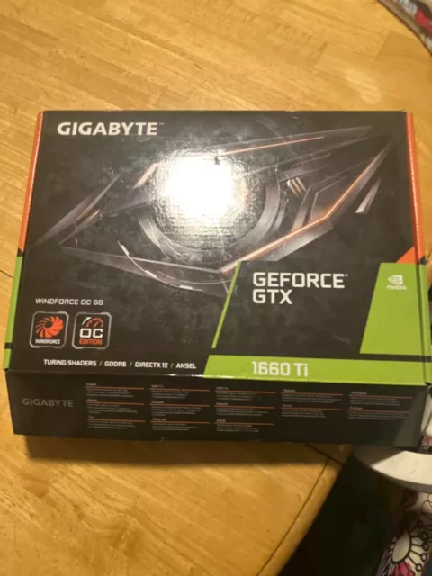 Gygabyte GeForce GTX 1660 TI OC 6G GDDR6 Video Card (GV-N166TOC-6GD)