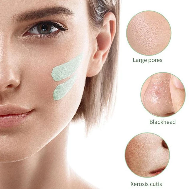 Grüner Tee Reinigung Ton Stick Maske Anti-Akne Porellose Ölkontrolle Tiefenreinigung