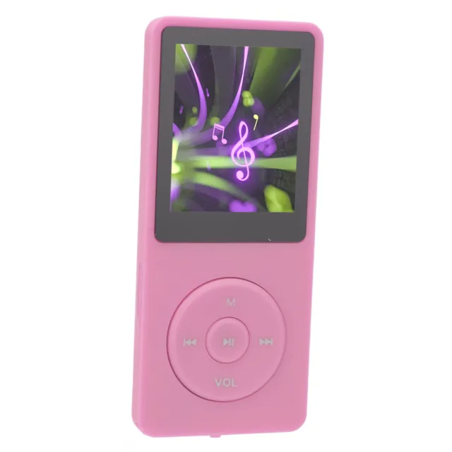 (Rose)Lecteur MP3 8 Go Lecteur De Musique MP3 Portable Avec écran 1 8 Pouces