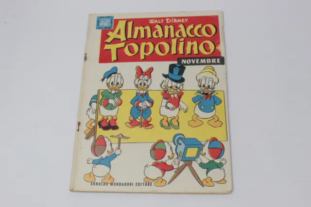 Almanacco Topolino Disney Ed. Mondadori N° 11  Novembre 1957 [Fs-105]