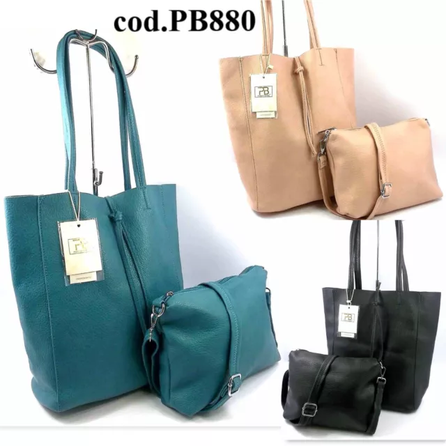 WOMEN'S SHOULDER BAG + TWIST SHOULDER BAG ECO WALK soft leather PB880