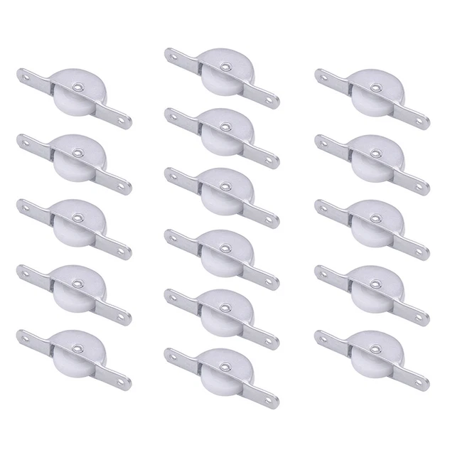 16 Pcs Ruote Porta Scorrevole Hardware Puleggia Mobili Per Schedari Credenza