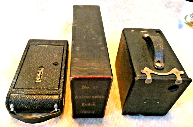 Kodak Autographic Junior No 1 A Originalverpackung und Box Brownie 2