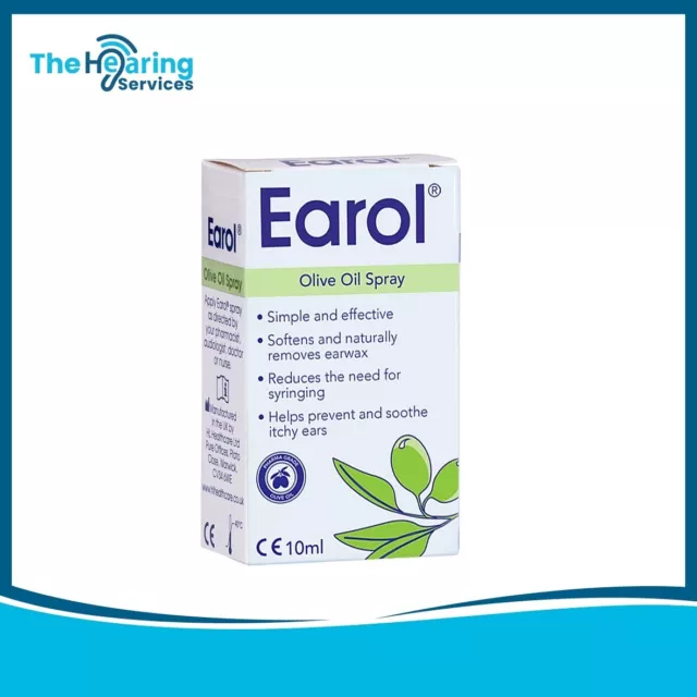 Earol Olive Ear Drops Oil Spray - 10ml. Softens Ear Wax For Removal.