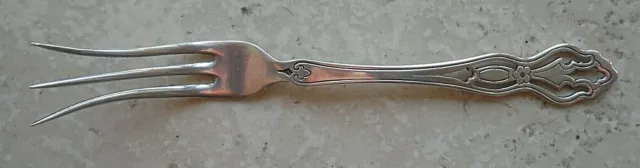 Vtg RW&S Wallace Sterling Silver Pickle Olive Lemon Cocktail Fork Pierced Handle