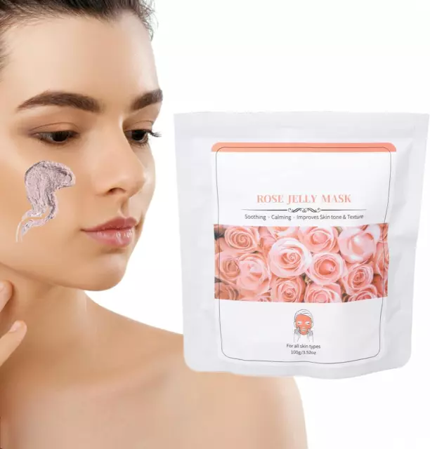 Masque Facial De Boue De Rose, 100G Poudre Pour Masque Facial Hydratant, Réduit