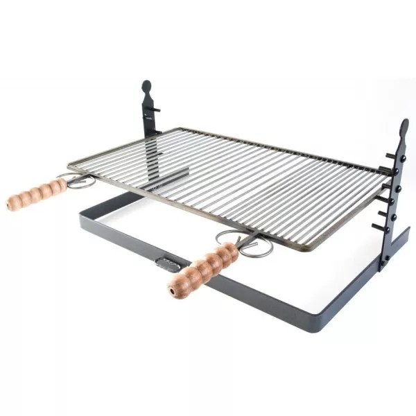 Grille Barbecue en Fer Réglable En Hauteur à Partir De 60 CM pour Barbecue BBQ