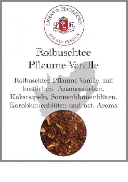 Roibuschtee Prune Vanille 1.5kg