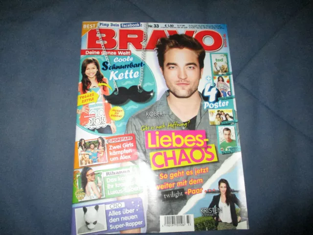 Bravo 8.8.2012 33/12 mit One Direction Poster Heft komplett