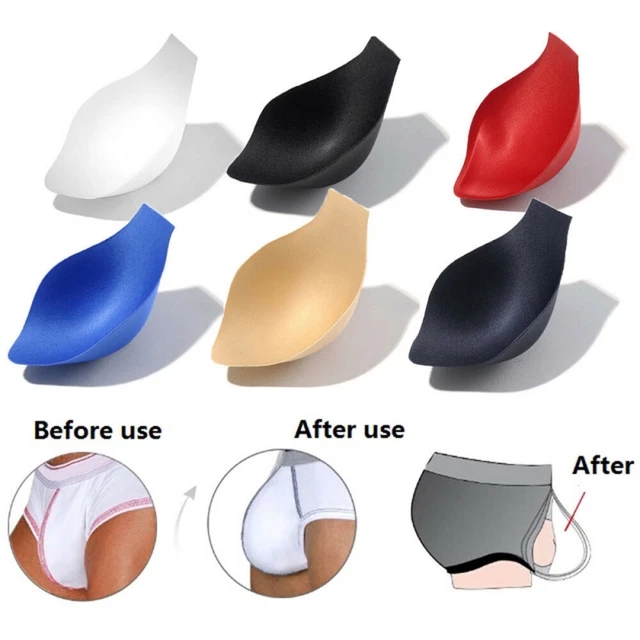 Men Enlarge Bulge push up cup pad pouch swimwear briefs Underwear protect CF