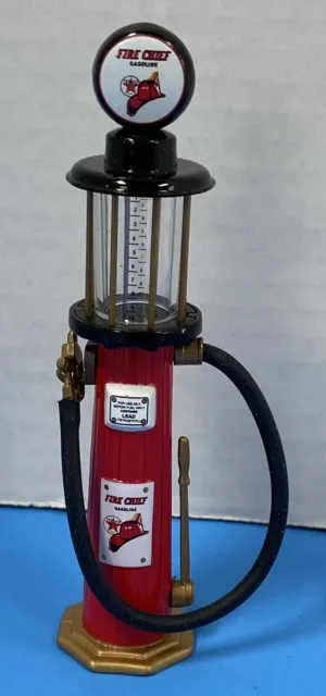 Gearbox Fire Chief Collectible Red Black Gas Pump Readable Tank 5" Excellent