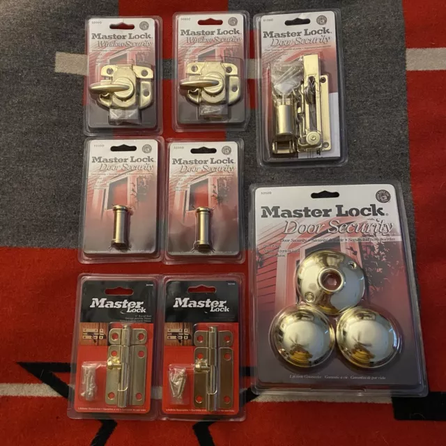 Master Lock Security Lock Brass Door Knobs Locking Chain Sash Lock Bolts Lock