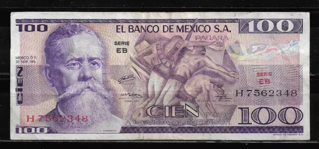 México. Billete De 1000 Pesos. 1974. V. Carranza