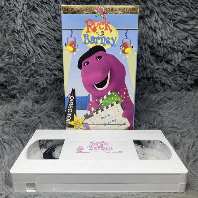 BARNEY - ROCK With Barney VHS Tape 1996 Classic Collection Kids Cartoon ...