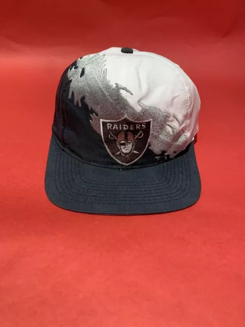 VINTAGE RARE 90S Oakland Raiders Splash Snapback Hat Cap Logo 7