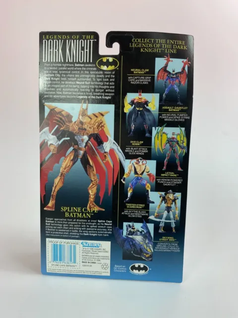 Spline Cape Batman Legends Of The Dark Knight Action Figure New 1996 Kenner 2