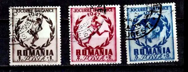 ROMANIA 1948 Charity - Balkan games Fine used