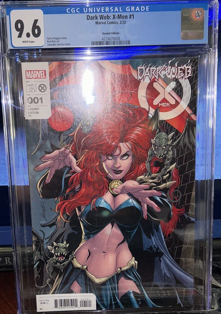 DARK WEB X-MEN #1 SALVADOR LARROCA CONNECTING VARIANT CGC 9.6 White Pages