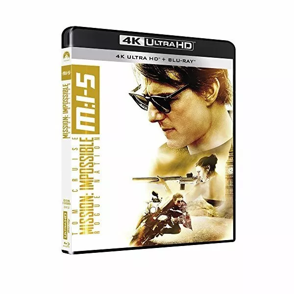 Blu-ray Neuf - M:I-5 - Mission : Impossible - Rogue Nation [4K Ultra HD + Blu-ra