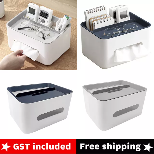 Tissue Box Cover Table Napkin Paper Case Car Holder Storage Organizer Dispenser