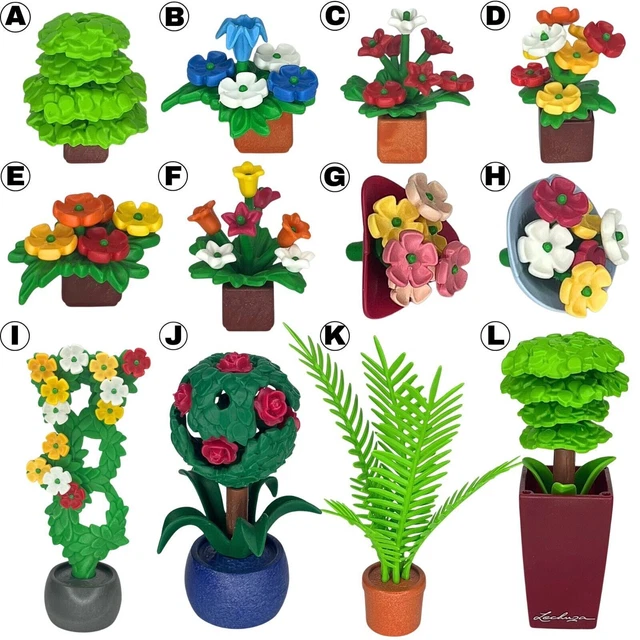 Accessoire Playmobil – Vase Avec Fleurs – Forêt Nature – Vintage – Bon État