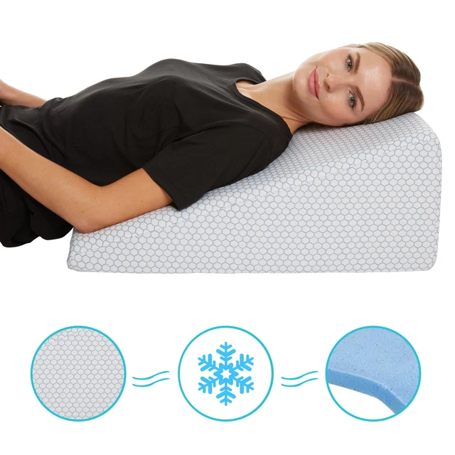 All Sett Health Memory Foam Wedge Pillow, Cooling Technology