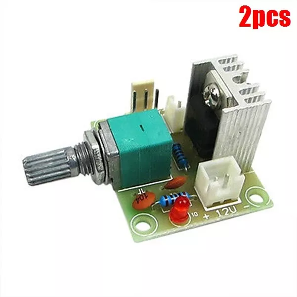 2Pcs LM317 Dc Linear Converter Down Voltage Regulator Board Speed Control Mod ff