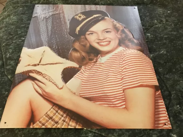Marilyn Monroe Metal Pressed Tin Sign Reproduction Wall Decor Sailor Girl 3