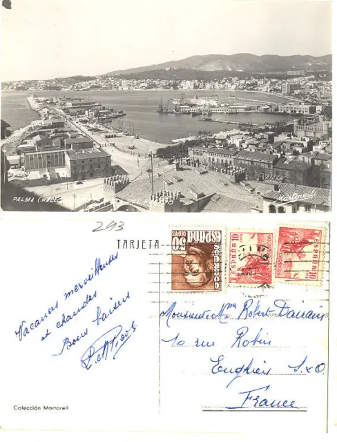Antigua Postal Puerto Palma De Mallorca Baleares Postcard Postkarte      Cc00219