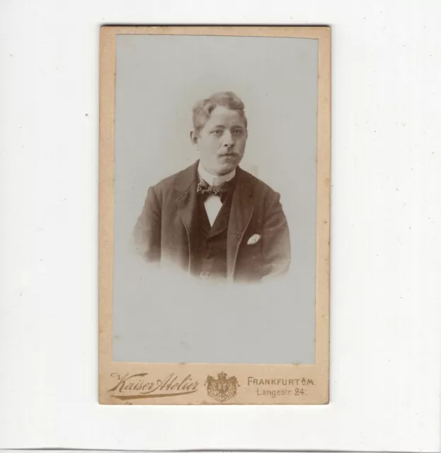 CDV Foto Herrenportrait - Frankfurt Main 1890er