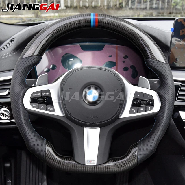 CARBON FIBER HEATED Steering Wheel Fit BMW G20 G30 540i X7 G05 X5 X6