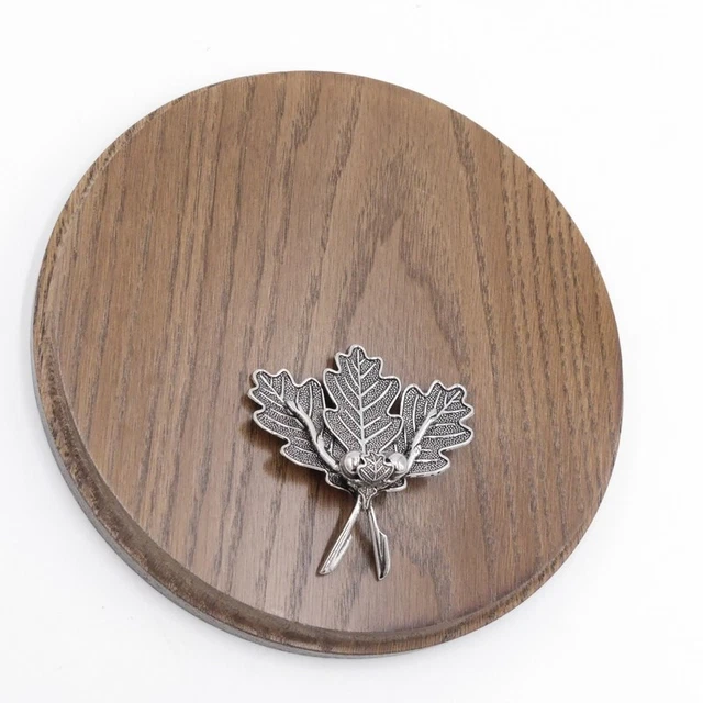Placa de Jabalí Tablero Keiler Redondo Braun Af 17cm Hoja Roble Portada 4 2