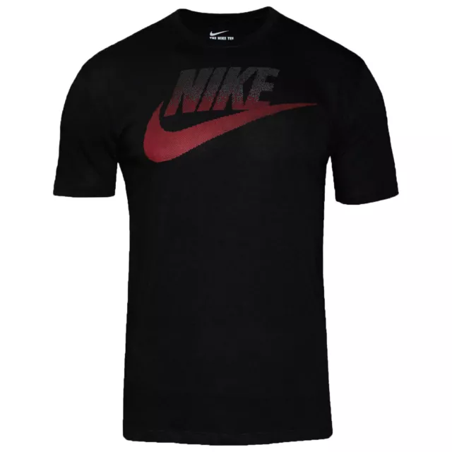 Nike Mens Oversize Speckle Futura T Shirt Crew Neck Big Logo Shortsleeve Tee