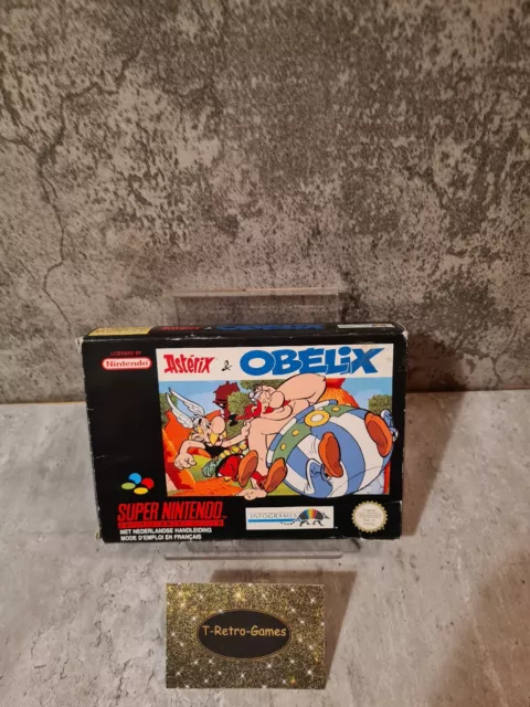 SNES Super Nintendo Asterix & Obelix mit OVP und Anleitung FAH