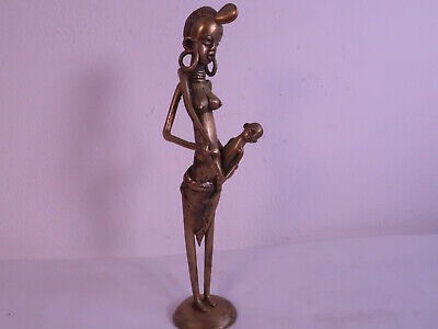 Tribal art brass statuette- Dogon- Mali
