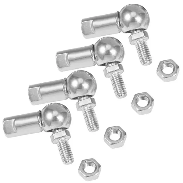 CS8, Rod End Ball Bearing with Stud, M5X0.8mm Carbon Steel Right Hand 4Pcs8266