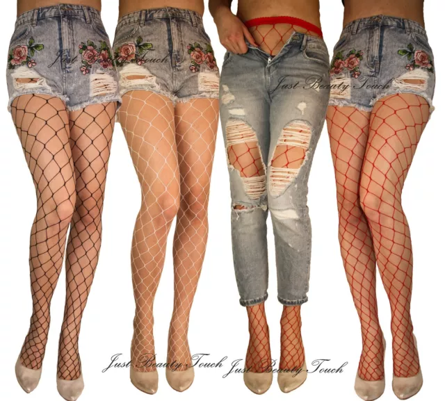 Black Whale Large Fishnet Tights
