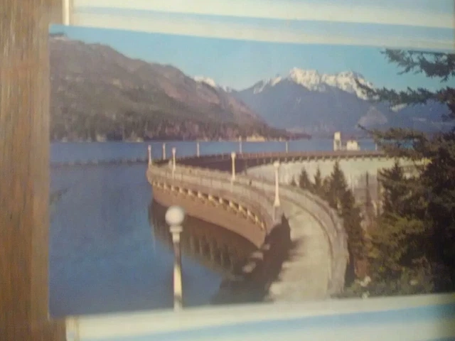 Vintage Post Card Cushman Dam No.1 Hoodsport Washington.