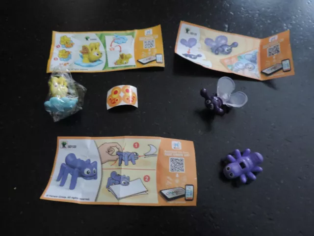 KINDER SURPRISE MIXART 2016 - 2017 Animaux  SD082    SD122   SD123   + BPZ