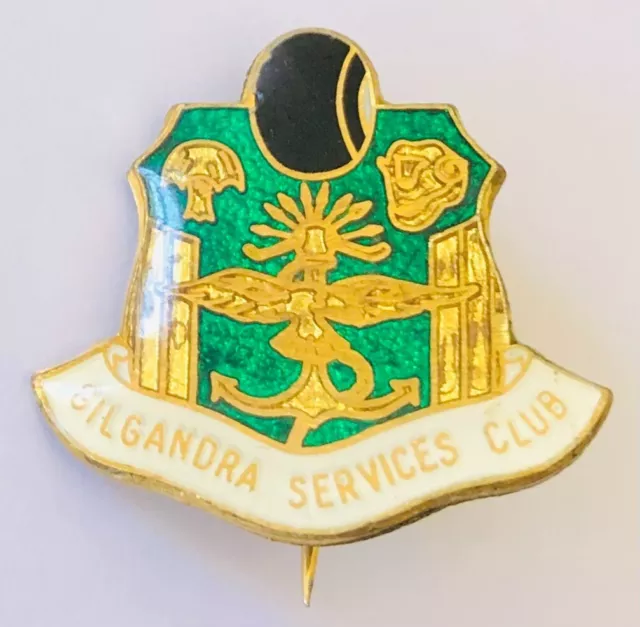 Gilgandra Services Bowling Club Badge Pin Rare Vintage (L15)