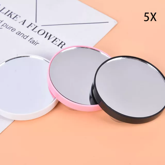 Portable Makeup 5X 10X Magnifying Cosmetic Round Mirror with Two Suction Cup`ti