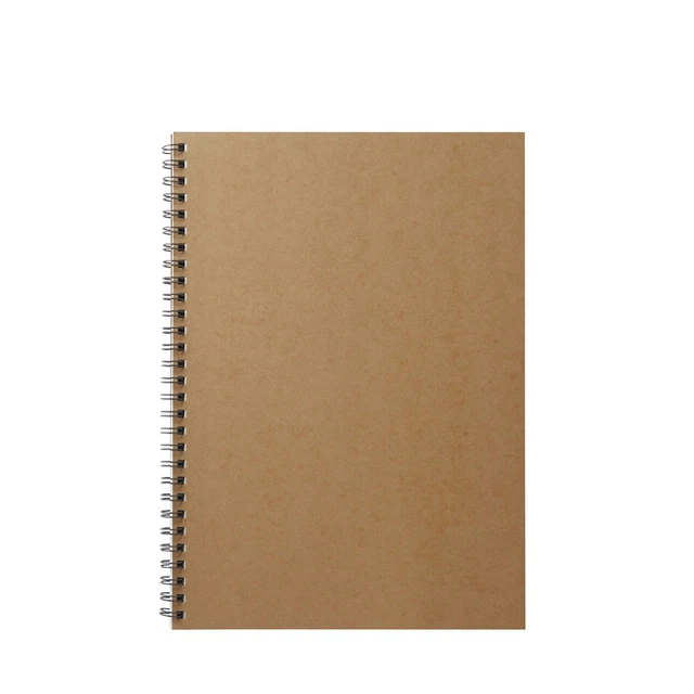 MUJI Double Ring Notebook B5 48 Sheets 7mm Horizontal Ruled Beige
