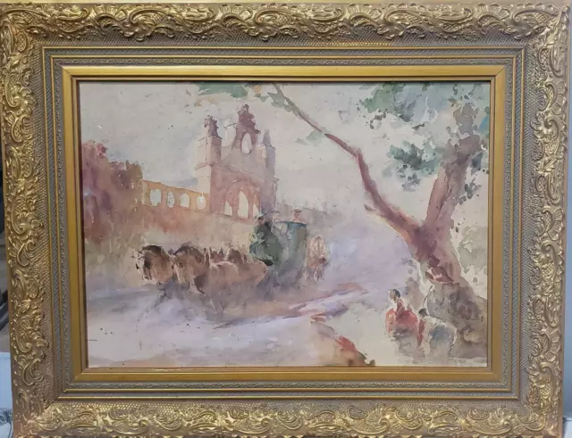 Very Important Watercolor Painting / Circa: 1880 - 1900 / Antique / Super Rare